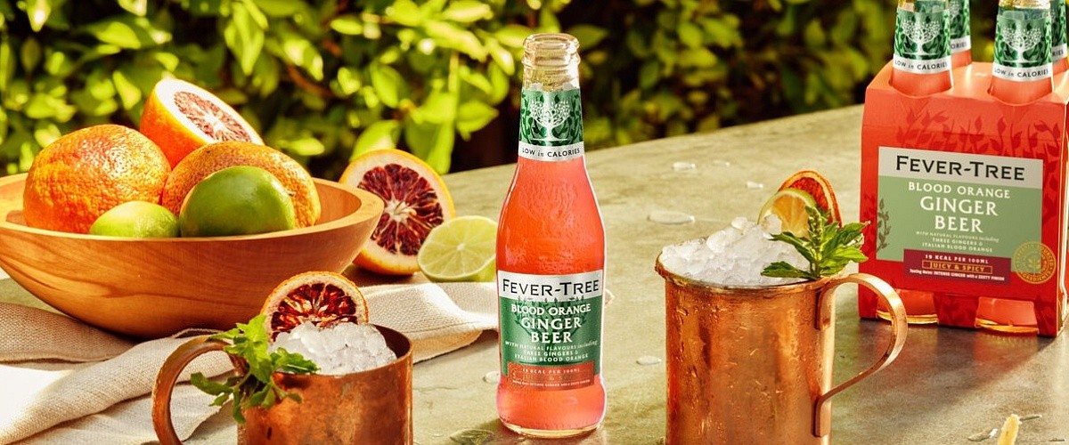 Nieuw in het Fever-Tree assortiment: Blood Orange Ginger Beer